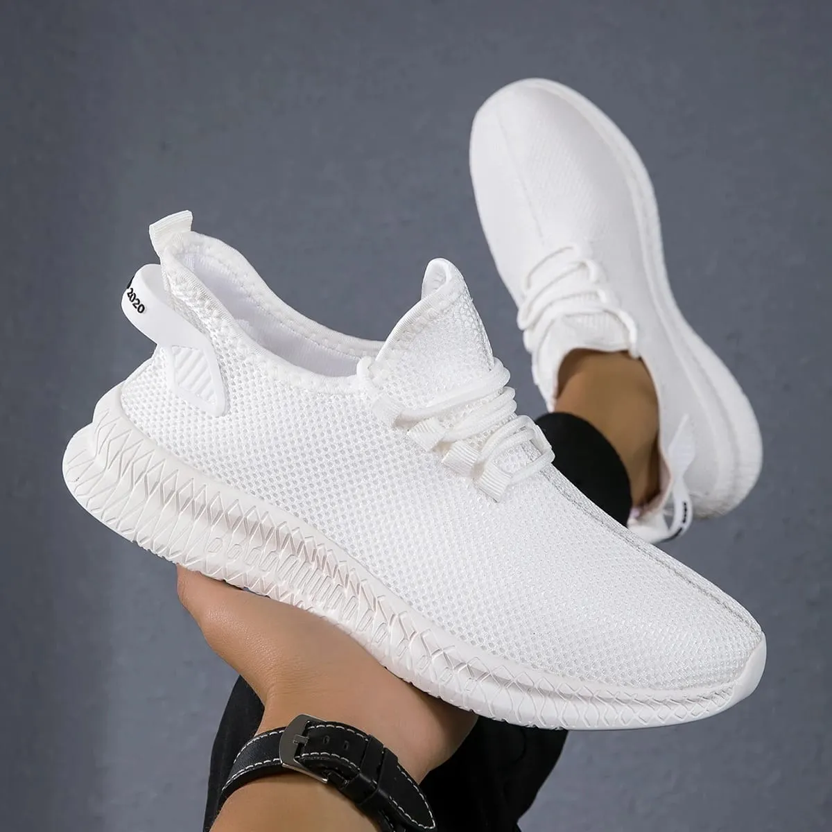 Mens Running Shoes Breathable Lightweight Sports Shoes Anti Slip Comfortable Gym Training Walking Sneakers for Men — image 9