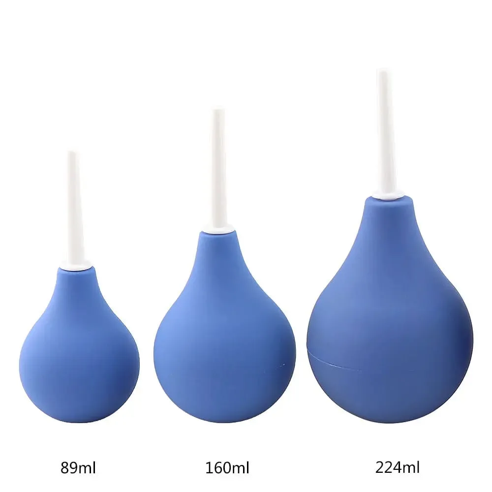 Lavemang Rengöringsbehållare Slidan Analrengörare Douche Bulb Design Medicinskt gummi Hälsa Hygienverktyg Sexleksaker För Kvinna/Man — image 2