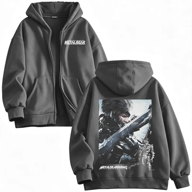 Metal Gear Rising Revengeance Raiden Game Zipper Hoodies Men Women Clothing Fashion Pullovers Zip Up Hooded Sweatshirts Jackets — image 7