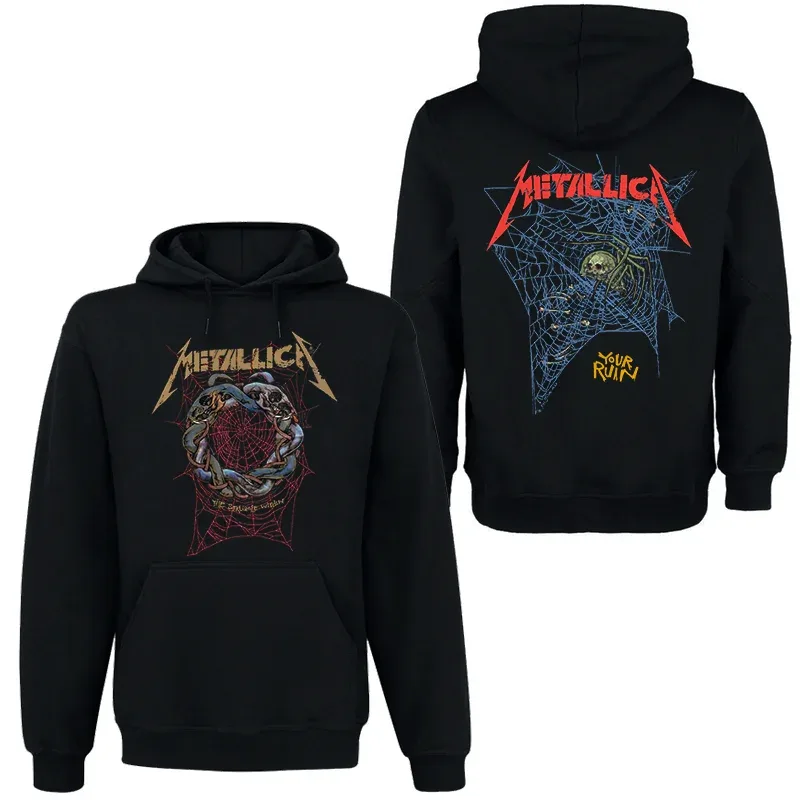 Banda rock vento escuro moletom com capuz masculino rua hip hop top confortável suéter com capuz outono_inverno personalidade roupas masculinas — image 9