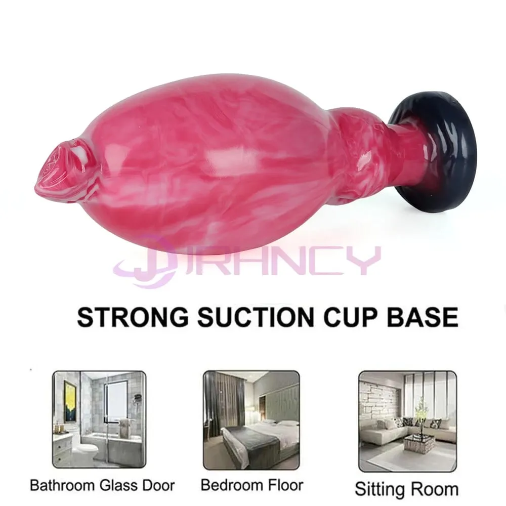 Dog Dildos Inflatable Anal Plug BDSM 18+ Sex Toys for Women Vaginal/anal Dilation G-spot Prostate Massage Silicone Buttplug — image 4