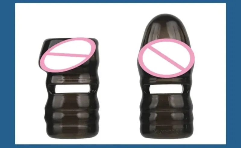 2 Pçs/set Manga Pênis Silicone Extensão Reutilizável Preservativo Atraso Ejaculação Ponto G Brinquedos Sexuais Anal Para Homens Sem Vibrador Sex Shop — image 8