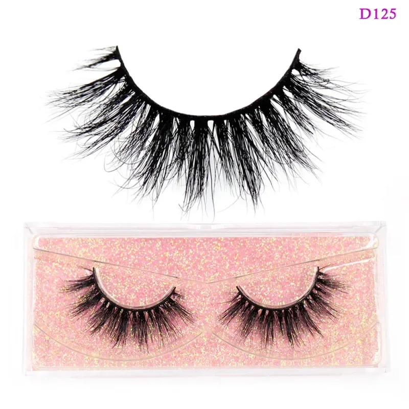 3D Mink Lashes Soft Hair False Eyelashes Fluffy Volume Wispy Fake Eyelashes Extension Makeup