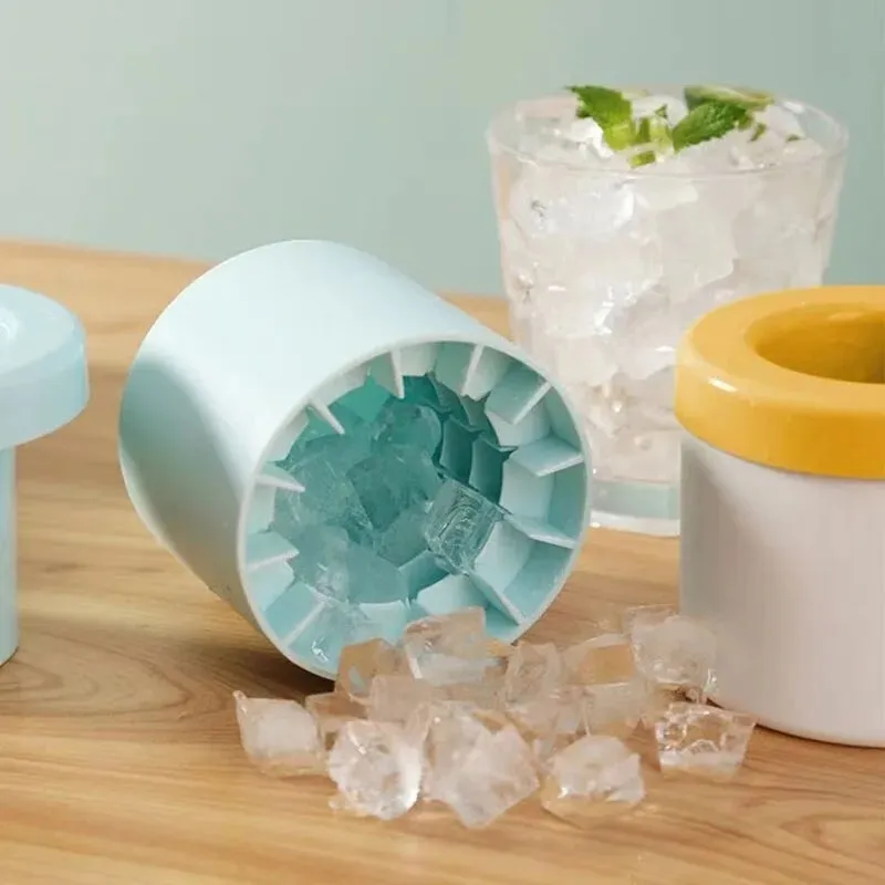 40/60 iskuber silikonform Rund ishink Isförvaringslåda Hushålls- DIY-kylskåp Frysismaskin Kreativt Barware-verktyg — image 7