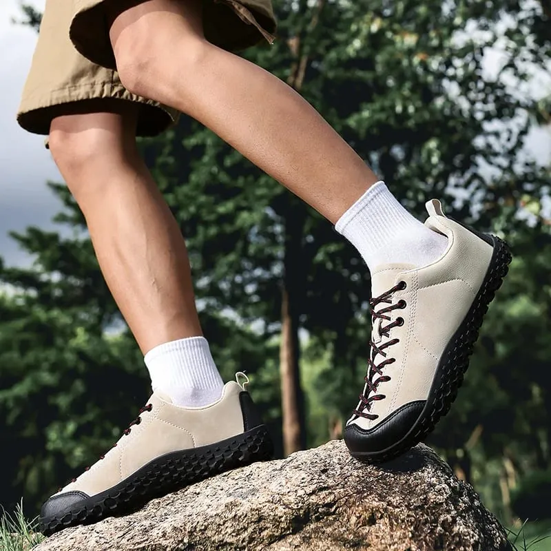 Unisex Barefoot Wide Toe Shoes Women Men Artificial Leather Minimalist Sneakers Zero Drop Outdoor Lace-Up Slip on Walking Shoes — image 4