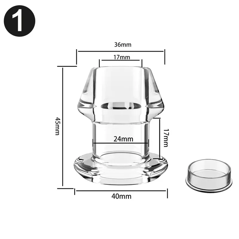 Hollow Anal Plug Silicone Butt Plugs na may Stopper Anal Dilator Anus Tunnel Expansion Prostate Massage Mga Sex Toys Para sa Babae Lalaki Gay