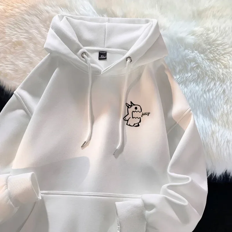Moletom com capuz masculino primavera outono 2026 marca de moda personalizado monstro impressão top multifuncional casual streetwear — image 4
