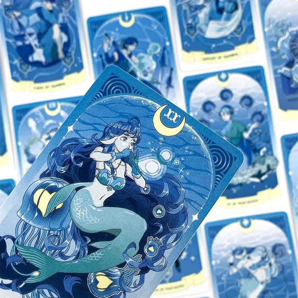 Cartes de Tarot Sea in Moonlight 78 cartes Version anglaise jeux de société de divination parfaits pour la guérison émotionnelle et la lecture intuitive — image 5