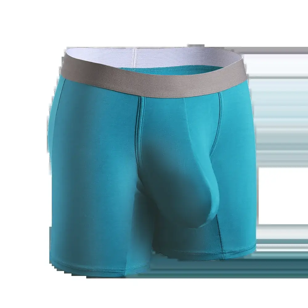Large bag flat corner pants, long men's underwear sports shorts