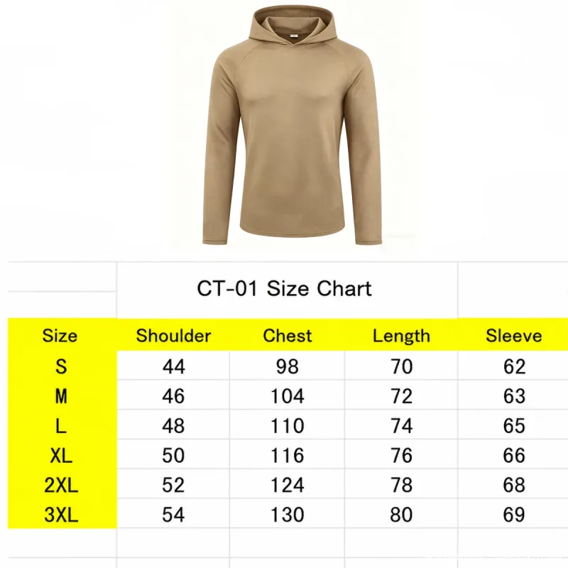 Camisetas masculinas de manga comprida com capuz e proteção solar Camiseta de secagem rápida sólida para homens Bodybuilding Fitness Muscle Sportwear Roupas de ginástica — image 2