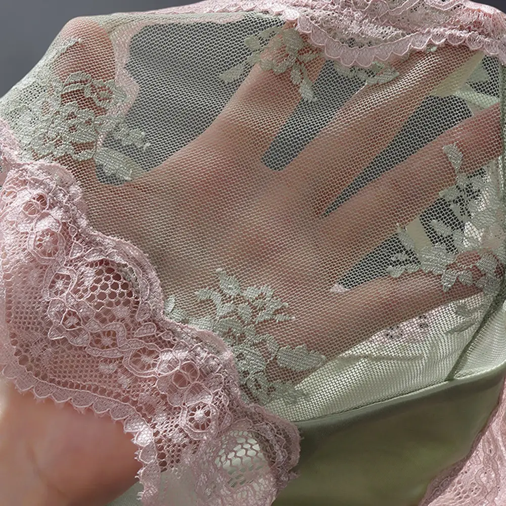 Sexy masculino muito quente lingerielace cuecas de seda gelo acessórios sexy roupa interior quente sissy 3d bulge bolsa biquíni alta calcinha elástica — image 5