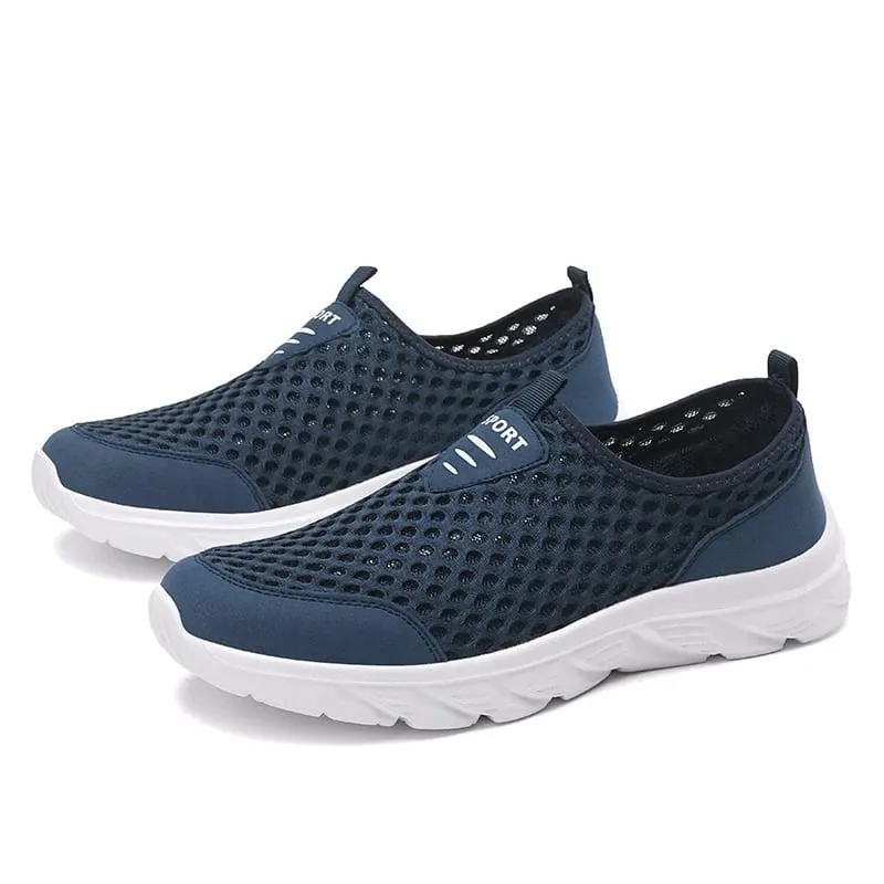 Sapatos casuais masculinos leves respirável deslizamento em tênis casuais masculinos anti-deslizamento sapatos de caminhada ao ar livre tamanho 39-46 — image 8