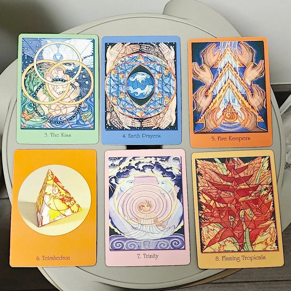 Carte di Geometria Sacra per il Sentiero Visionario 10,4*7,3 cm - 64 Carte Oracolo che integrano scienza matematica e spiritualità — image 3