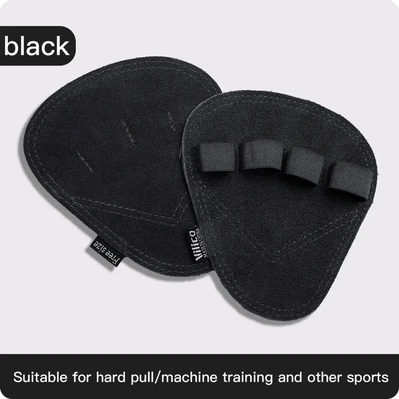 Luvas de treinamento de levantamento de peso de couro proteção palma das mulheres dos homens fitness esportes ginástica apertos pull ups treino de levantamento de peso — image 8