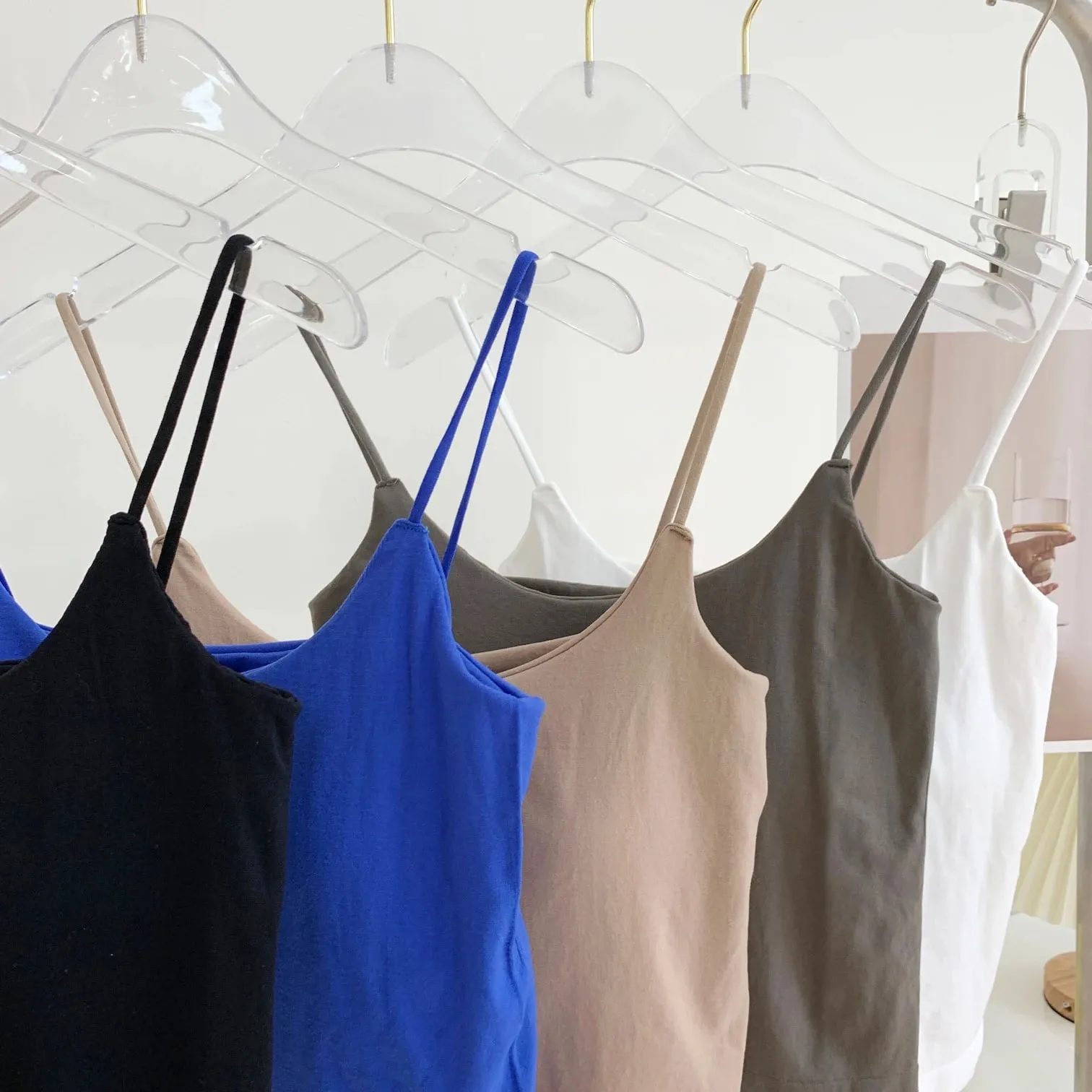 Zjaiss 2026 Summer Pure Desire Sexy Camisole Top Adjustable Spaghetti Strap Crop Top Women's Solid Color Y2K Tank Top — image 10