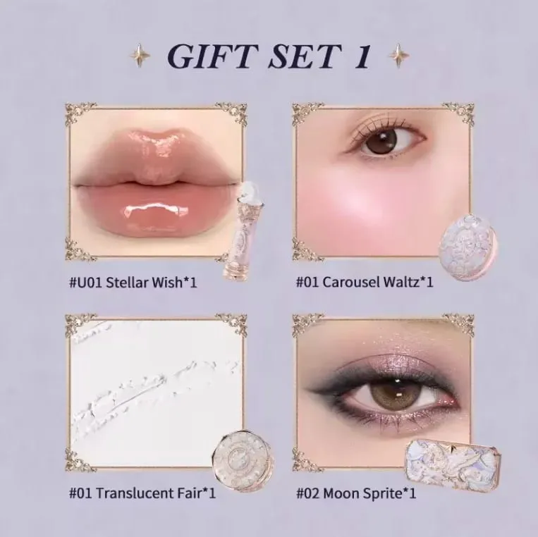 Flowerknows Dárková krabička Makeup Set Little Angel Full Box Glaze Lipsher Shell Šperky Flower Know Dárková sada k narozeninám — image 8