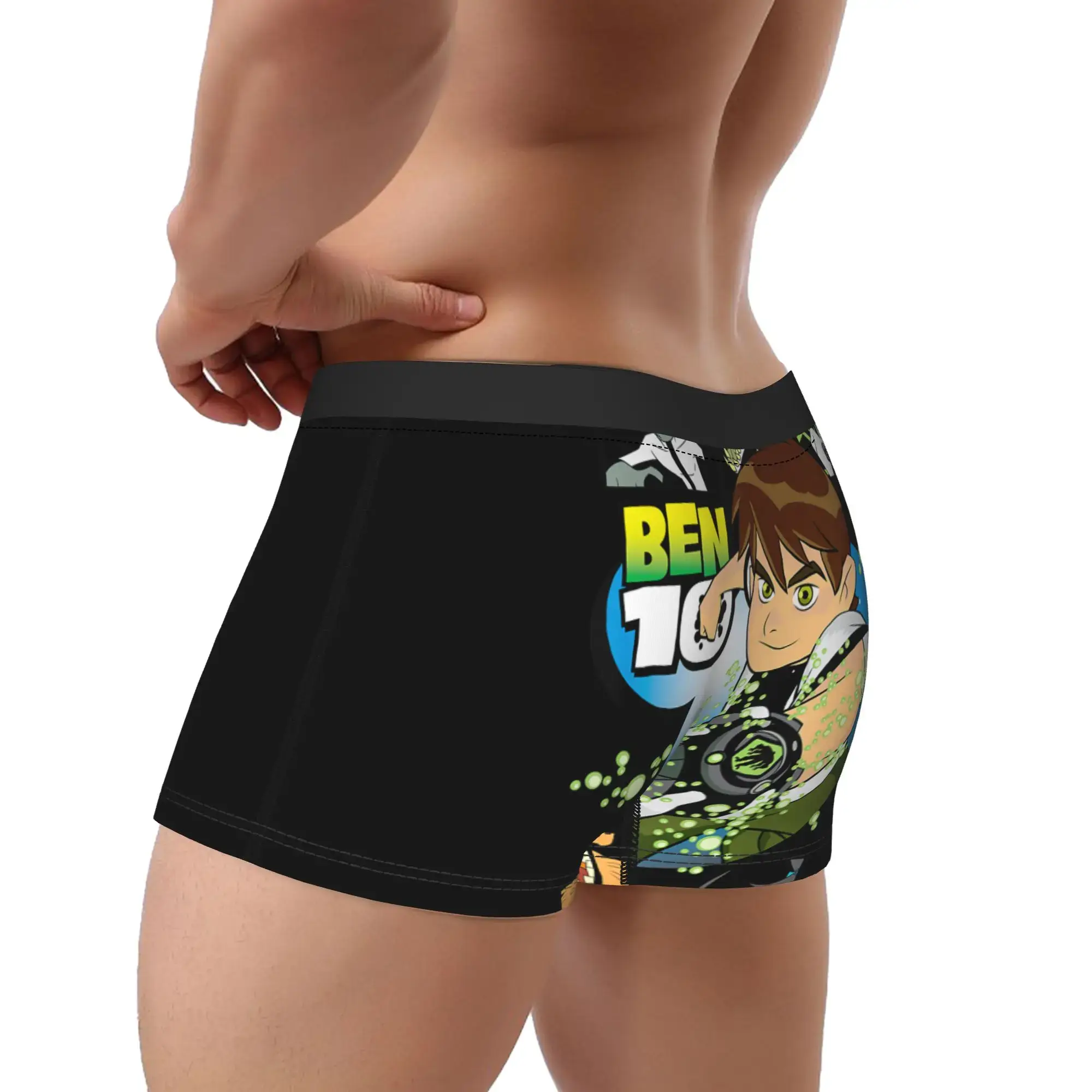Ben 10 Aliens Underwear Classic Panties Customs Shorts Briefs Para sa Mga Lalaki 3D Pouch Plus Size Trunk — image 3