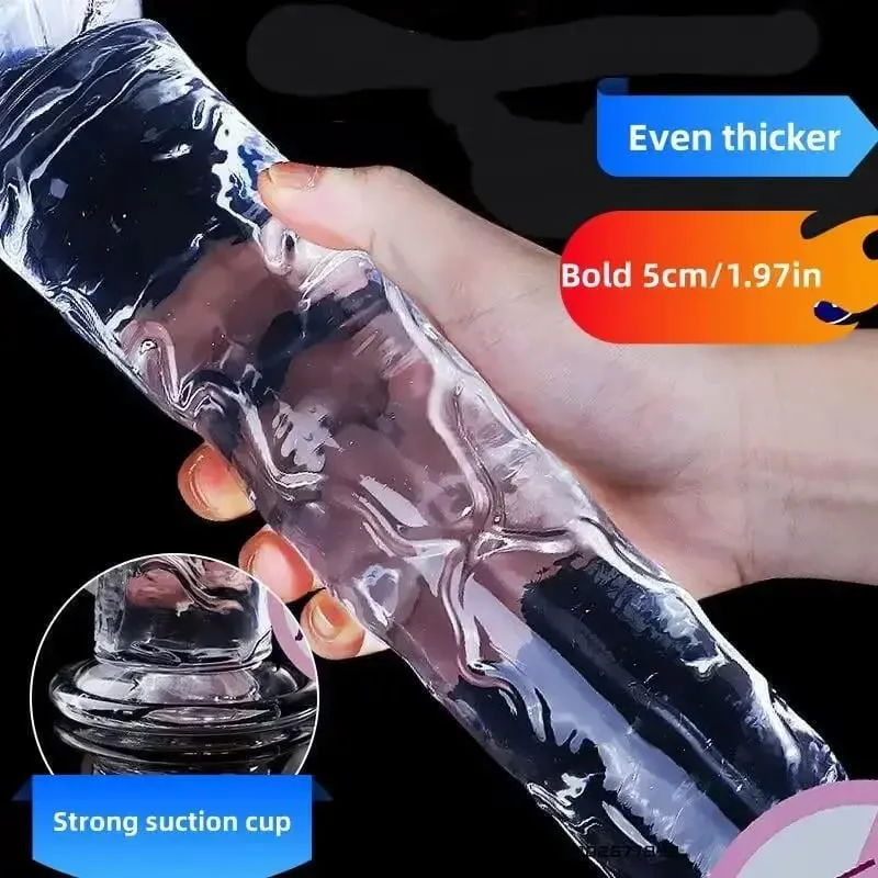 7 Sizes Realistic Clear Dildo XL Silicone Penis with Suction Cup Plugs for Women Masturbation Anal Adults Gay Sex Toys 18 G-spot — image 6