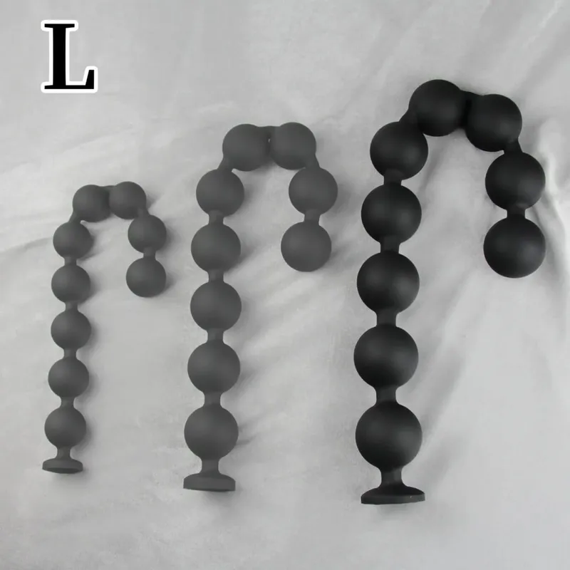 45/55/66 cm Långa analpärlor Bollar Dildo Butt Plug Sexleksaker för män Kvinnor Vaginal Plug BDSM Onani Prostata Massage Buttplug — image 8