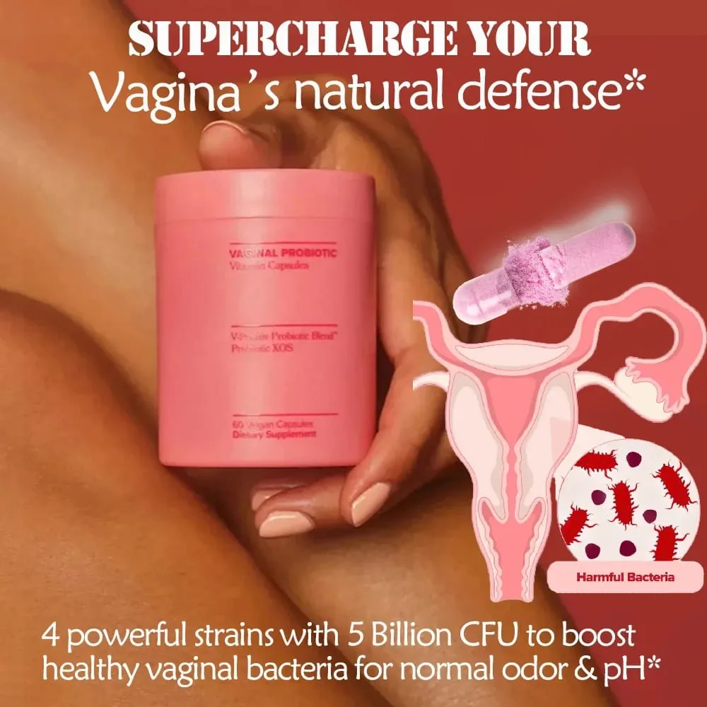 Women's Vaginal Probiotic Vitamin Capsules Support Urinary Tract and Vaginal Health Lactobaccilus & V-Positiv Probiotic Blend — image 2