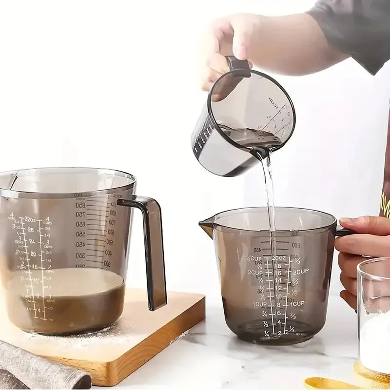 1 Pcs Baking Liquid Measuring Cups PS Scale Cup Plastic Measuring Volume Beaker Kitchen Baking Tools 150/300/600/1000ml — image 3