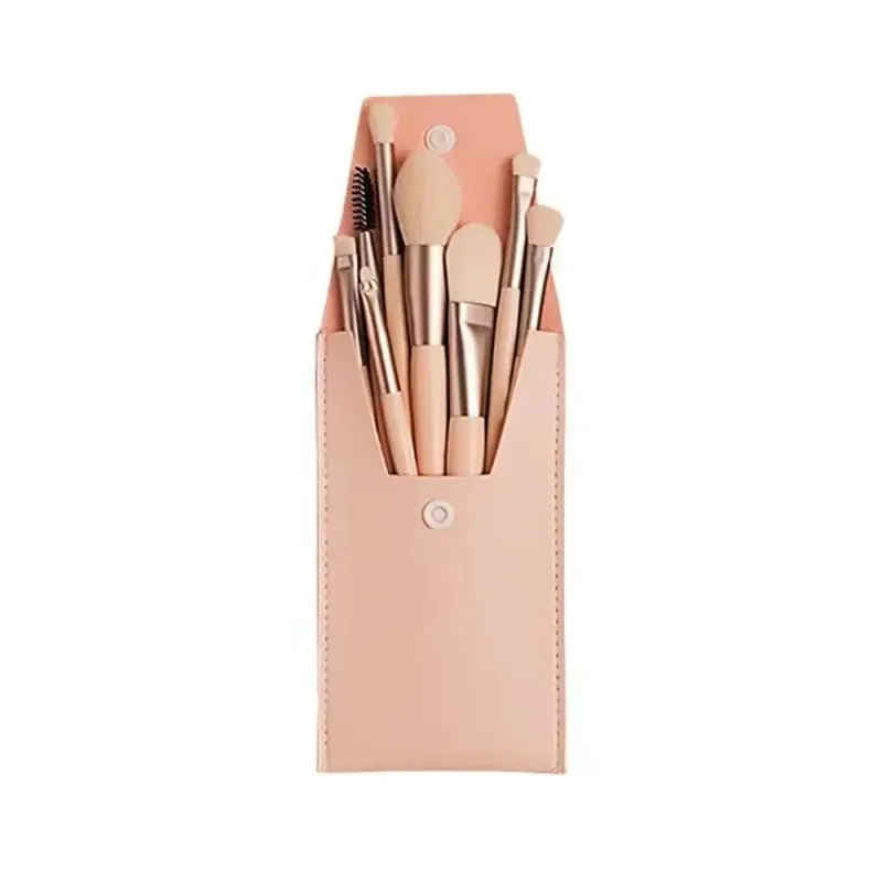 8pcs/set portable Soft Bristle Make Up Brushes Premium Synthetic With Bag Eyeshadow Brush Eye Facial Beauty Foundation tool — image 14