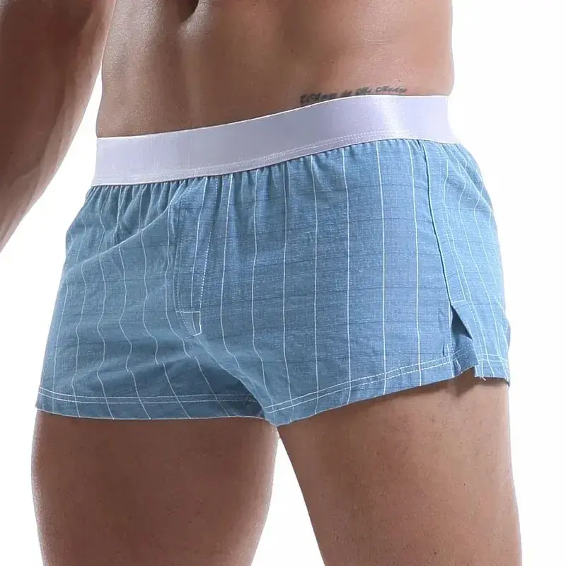 Panlalaking Cotton Boxers Shorts Maluwag Maraming Kulay Panlalaking Plaid Underwear Homewear Kumportable Arrow Pantalon 3256806911165516 — image 14