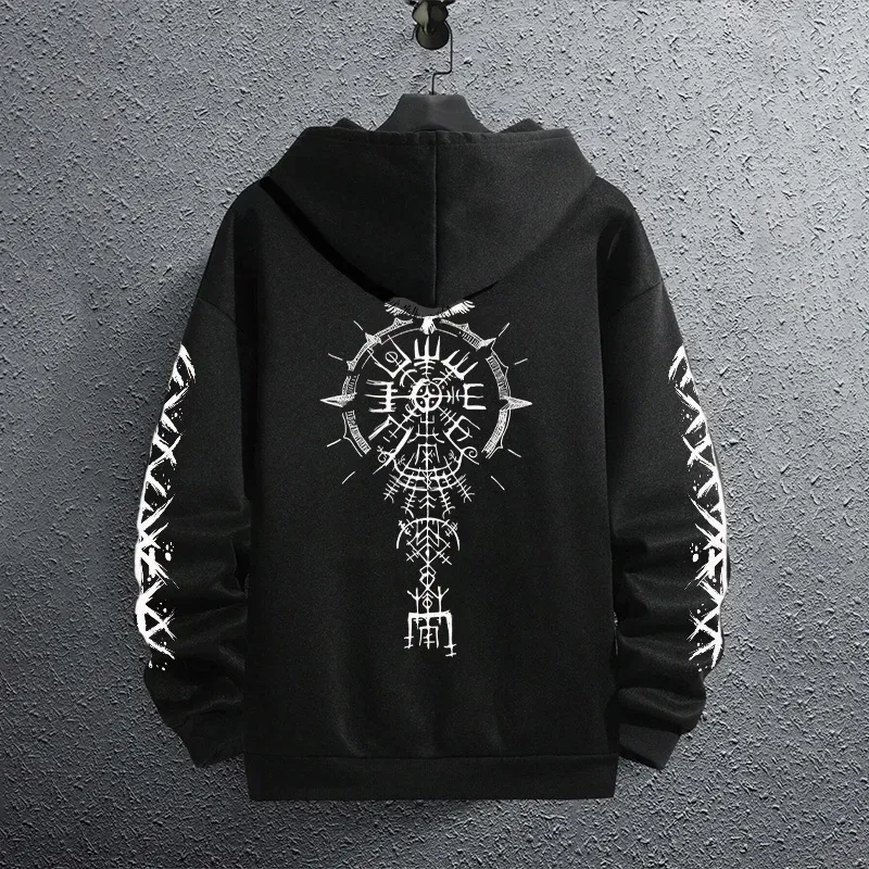 2025 Brand New Black Sweatshirts Autumn Winter Male Daily Casual Sporty Jogging Hoodie Men's Outwear Fashion Pullover — image 9