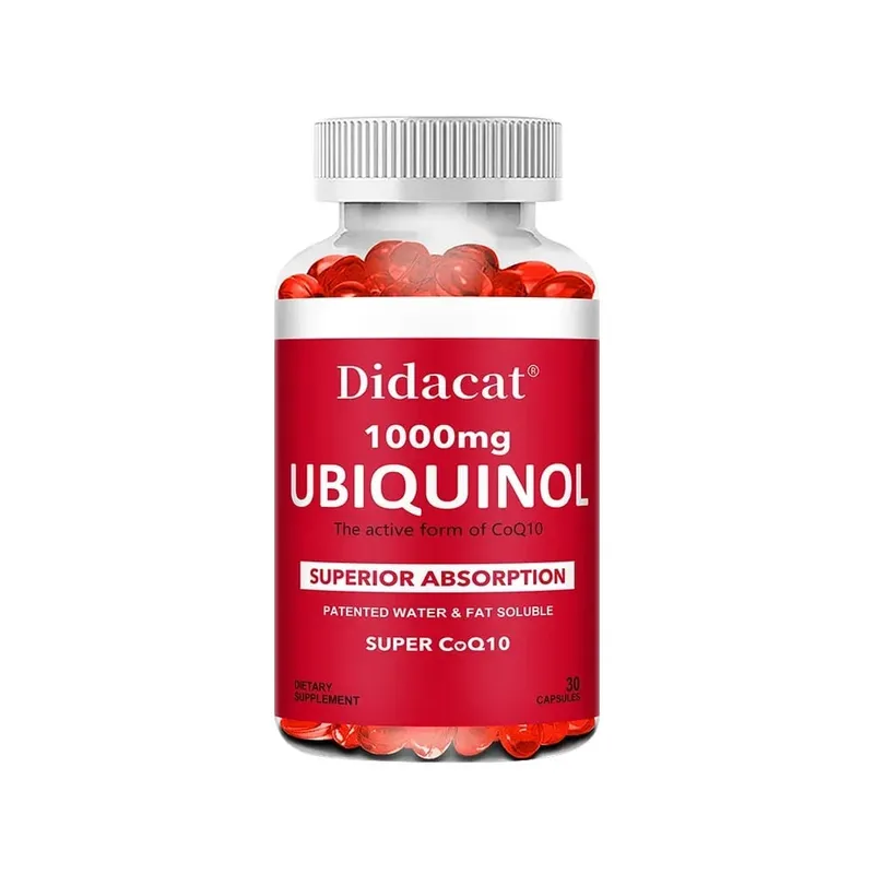 Ubiquinol CoQ10 Vegetable Softgels 1000mg Natural Antioxidant Supplement Cardiovascular Skin & Energy Wellness Support — image 9
