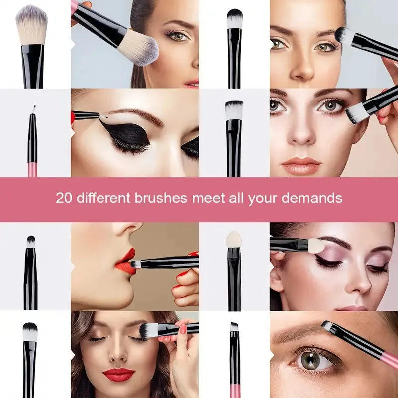 Makeup Brushes Set Premium Synthetic Kabuki Brushes Foundation Concealer Powder Blush Blending Face Eyeshadow Cosmetic Brushes S — image 4
