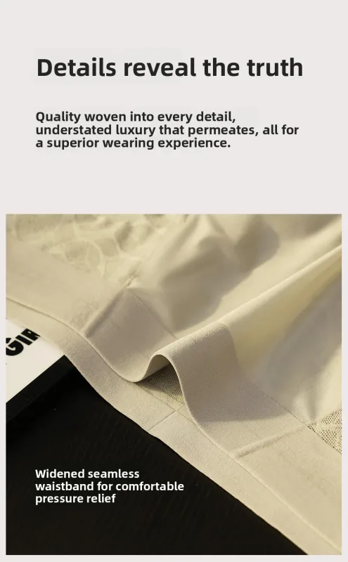 Sem costura jacquard homens triângulo roupa interior de seda gelo fina respirável calcinha de secagem rápida cuecas masculinas sexy u bulge bolsa — image 20