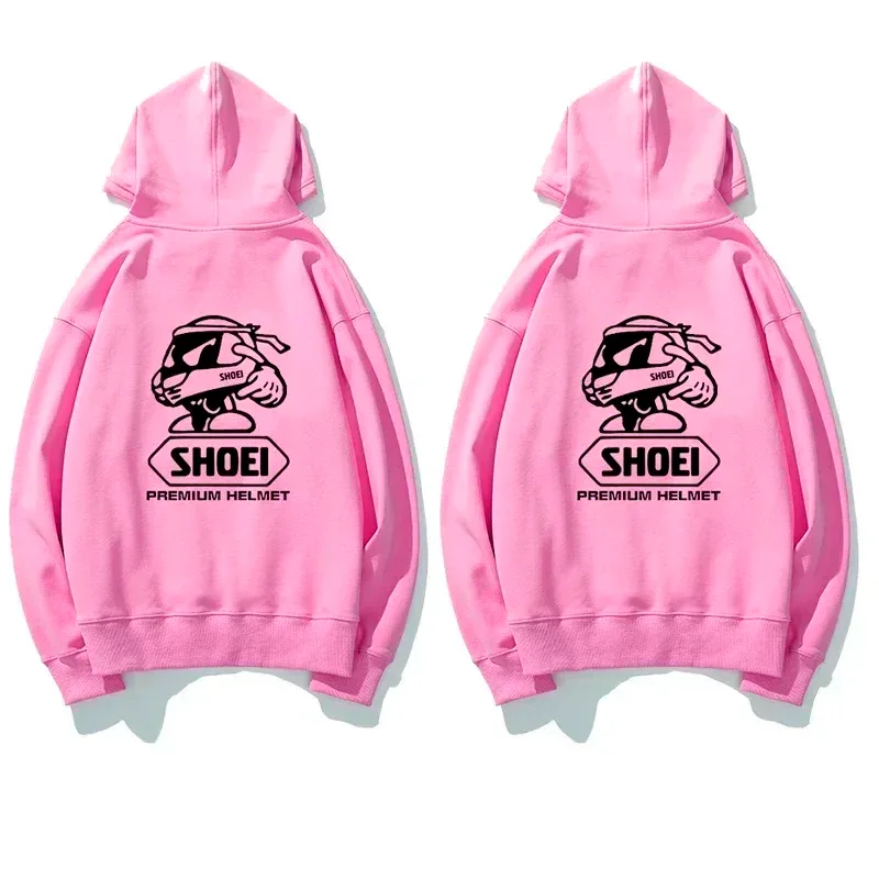 Motorcykelhjälm Tema Grafisk hoodie Unisex Fram Bak Dubbeltryck Biker Dragsko Huvtröja Casual Pullover Topp — image 5