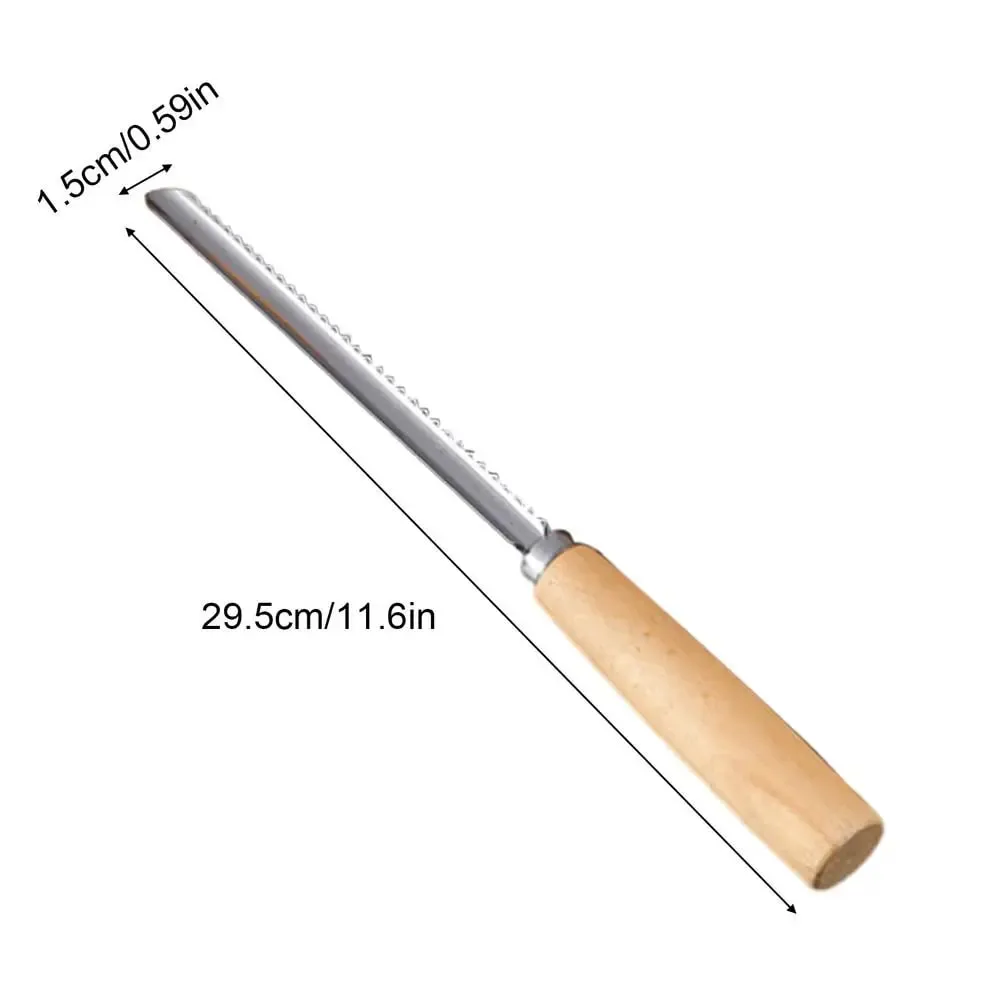 Stainless Steel Fruit Corer Multi-Function Pitter with Wood Handle Kitchen Fruit Slicing Cooking Juicing Canning Platters Tool — image 11