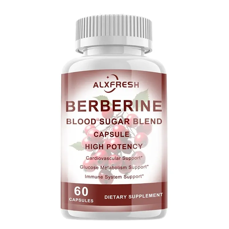 Berberine Capsules For Regulate Blood Sugar and Improve Insulin Resistance Polycystic Ovary Syndrome Cardiovascular Fatty Liver
