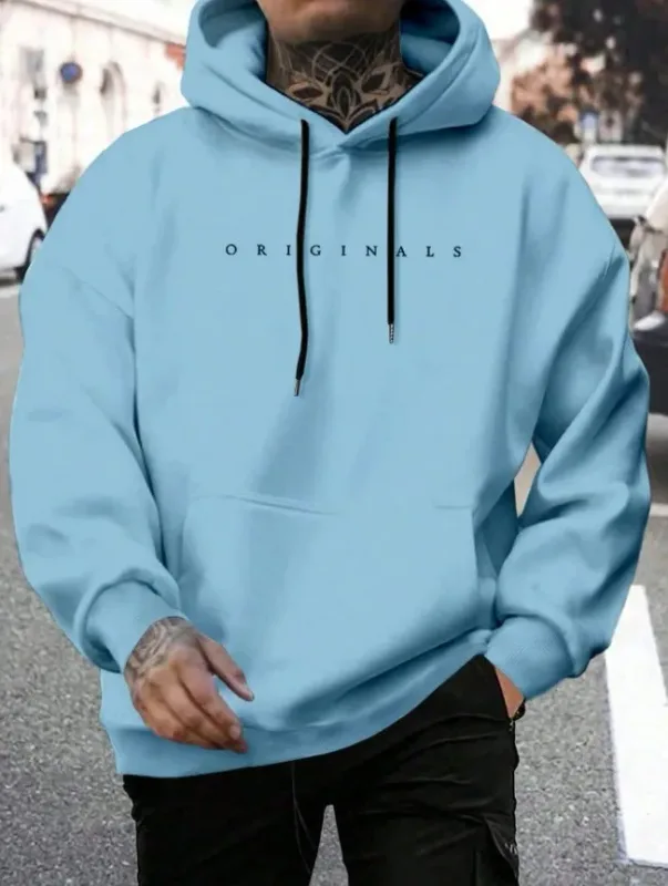 Trendy, Casual, Fashionable, Loose, ORIGINALS Letter Printed Long-Sleeved Men's and Women's Hooded Sweatshirt, Warm Pullover — image 20