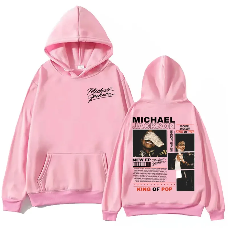 Rock Singer Michael Jackson Merch Hoodies Men Women Fashion Vintage Hooded Sweatshirts High Quality Fleece Oversized Pullovers — image 4