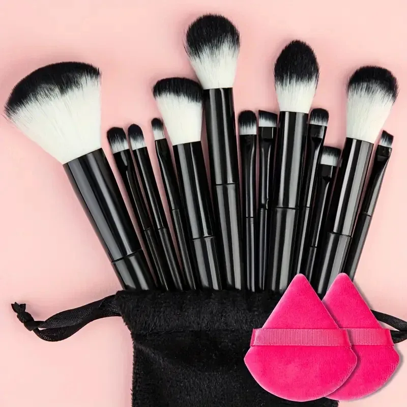 13Pcs Makeup Brushes Tool Set Cosmetic Powder Eye Shadow Foundation Blush Blending Beauty Make Up Brush For Makeup Starters Gift — image 24