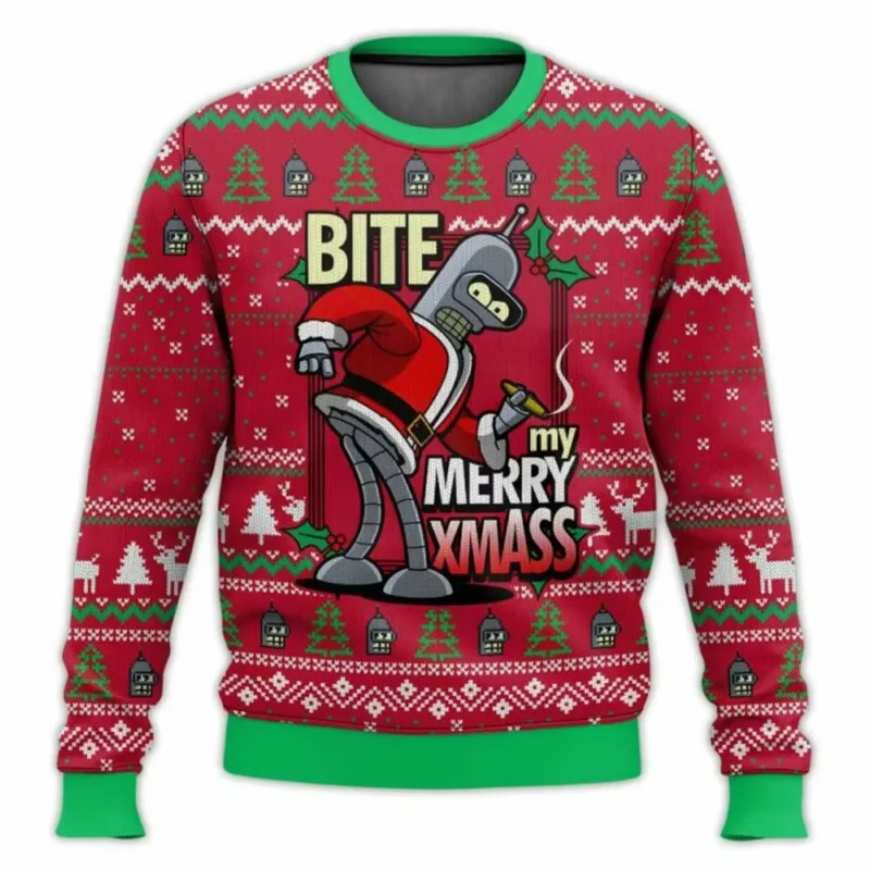 Bagong 2026 Maligayang Pasko Santa Claus 3D Printed Christmas Sweater Holiday Maligayang Pasko Autumn Round Neck Pullover Sweatshirt — image 5