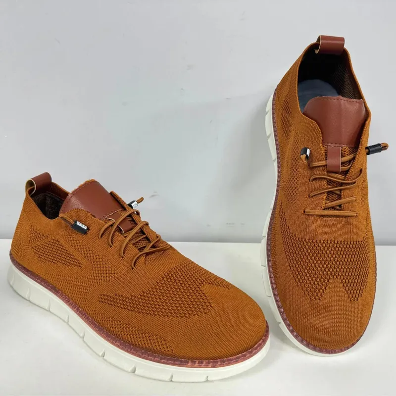 Homens malha malha tênis casuais leve rendas até sapatos de caminhada flexível antiderrapante macio respirável tamanho grande calçados masculinos ao ar livre