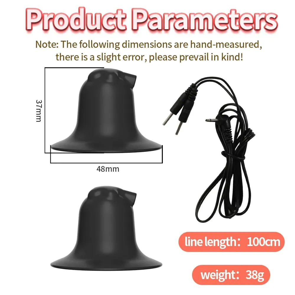 Brinquedos sexuais 18 + grampos de mamilos de choque elétrico estimulação de mama metal labium clitóris clipes escravo bdsm bondage massagem no peito bdsm — image 5
