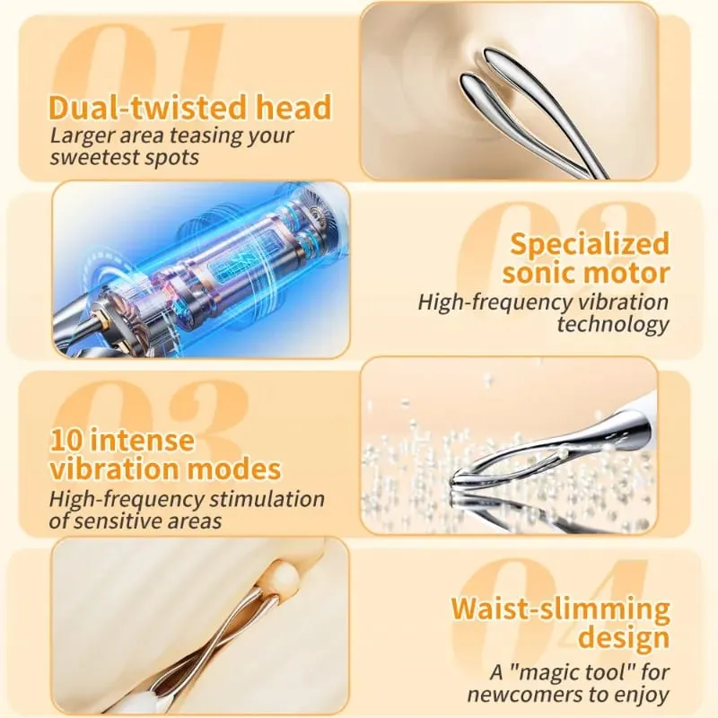 E-stim vibrador 10 eletro choque estimulação elétrica 10 vibrações poderosas brinquedo sexual g-ponto feminino prazer erótico presente menina — image 6