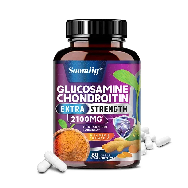 Glucosamina Condroitina Cúrcuma MSM - Força tripla ajuda na mobilidade articular Suplemento de suporte articular Saúde imunológica — image 9