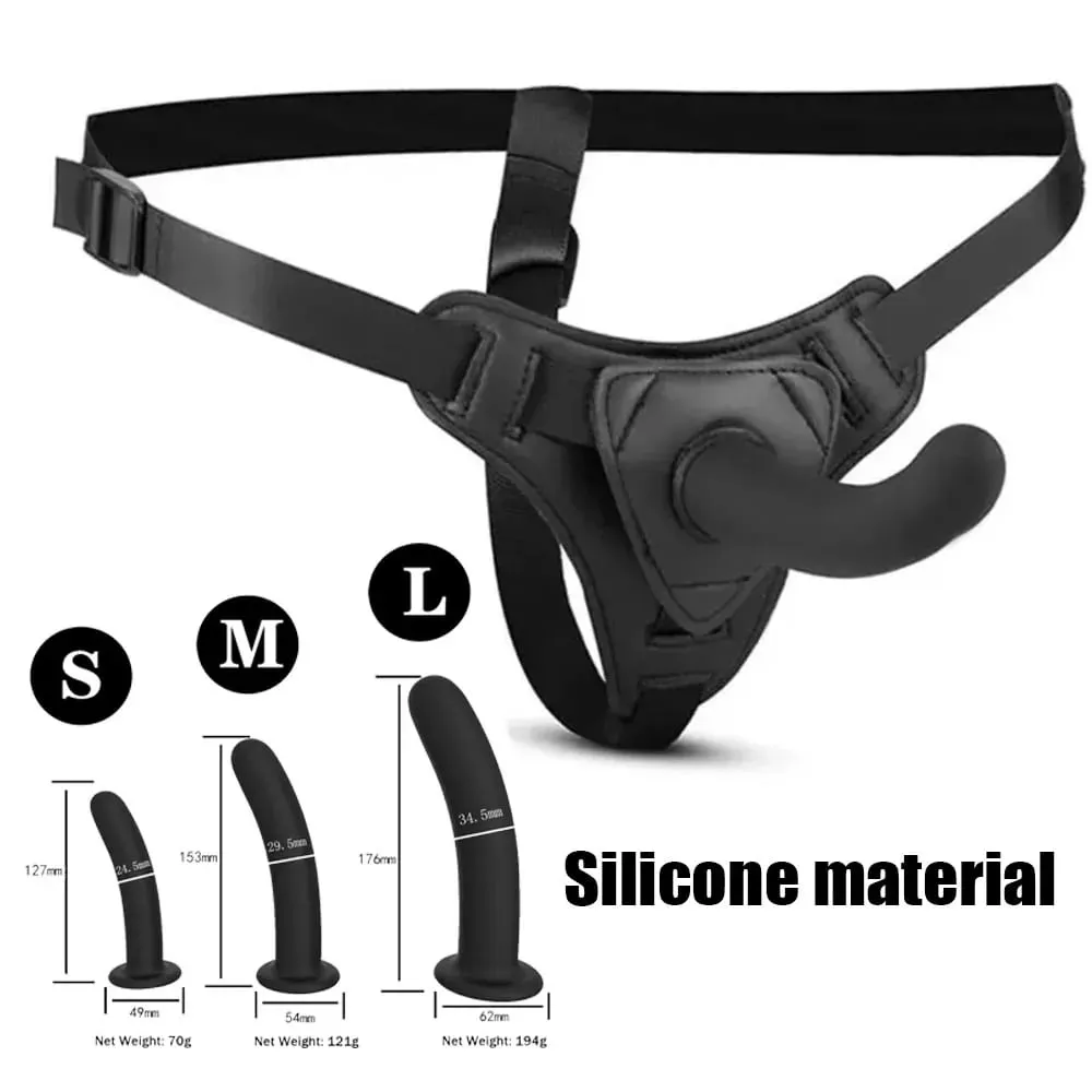 Adjustable Silicone Strap On Dildo Harness Set S M L Sizes Realistic Penis Panties for Women Lesbian Couples G-Spot Anal Vaginal — image 2