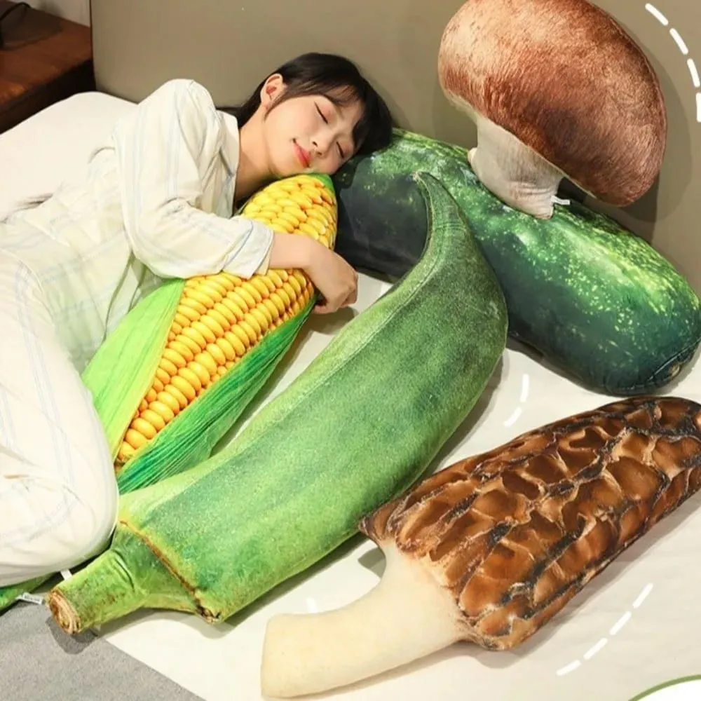 Kawaii Soft Vegetable Pillow Realistic Details Simulation Vegetable Stuffed Creative Accent Cozy Veggie Cozy Home — image 2