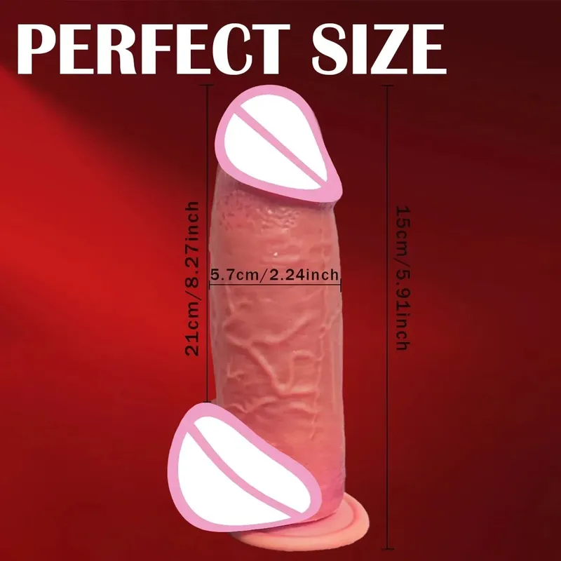 Realistisk dildo för kvinnor Gay hud glidande Förhud Sexmaskin Dick Anal Onani Strapon Big Penis Dildos Sexleksaker för vuxna 18