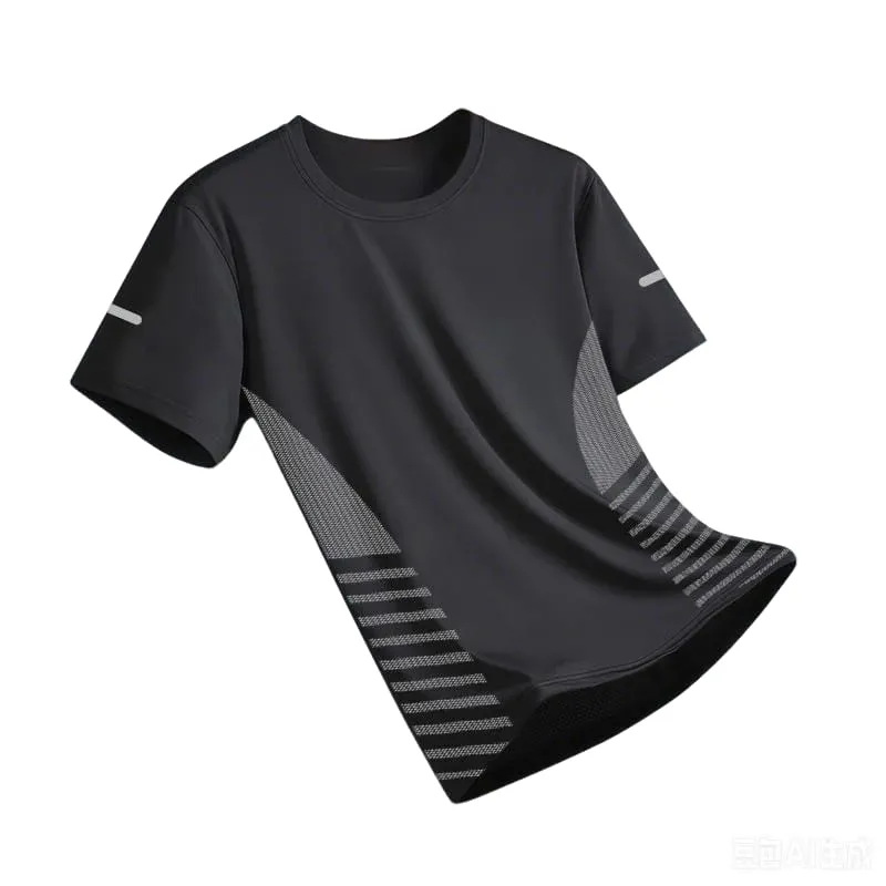 New Ice Silk Running Shirts Men Loose Short Sleeve Top Basketball Gym Sportswear For Male Fitness Workout Mesh Breathable Tee — image 22
