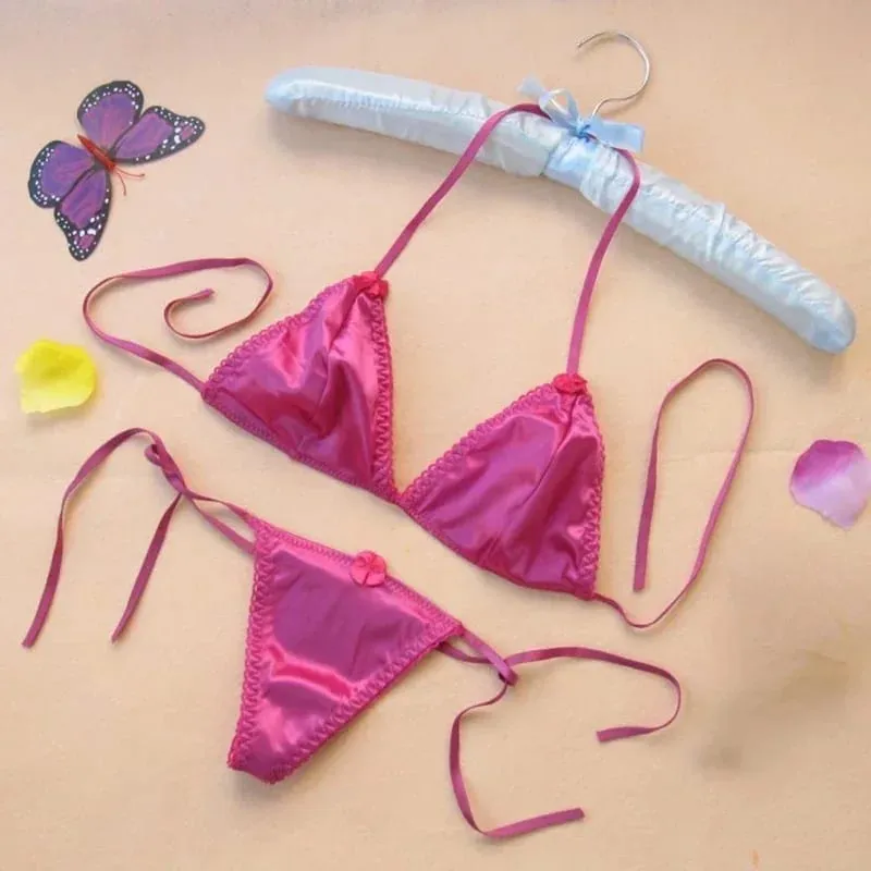 Nyaste sidentrosa G-string Spets Sexiga Underkläder Dam Sexiga Trosor Kvinna Låg midja String Spets Underkläder Intimates Strings T-back — image 5