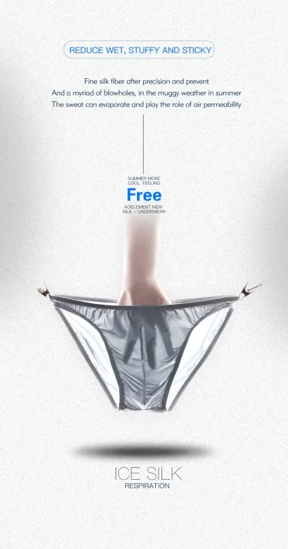 3PCS Summer narrow edge men sports breathable ice silk underpants thin sexy low waist tight seamless small triangle na pantalon — image 18