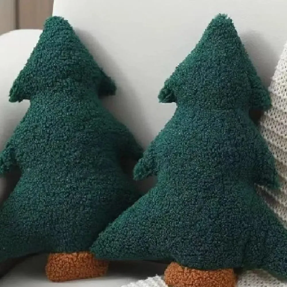 Cute 40cm Christmas Tree Pillow Soft Stuffed Plush Pillow Festive Decor Pillow Home Decor — image 4