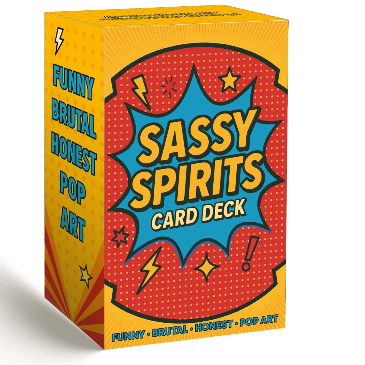 78 Card Deck Sassy Spirits Oracle Card Deck, Humorous Divination Cards Includes Funny Honest Trendy Art Comic Style